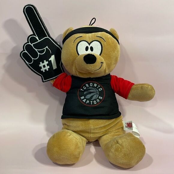 Toronto Raptors NBA Basketball Plush Bear Stuffed Animal #1 Fan Excellent Used - Picture 1 of 8